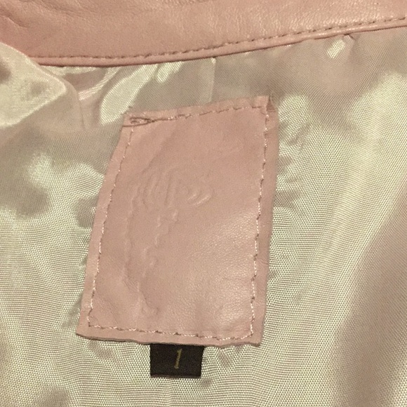 Uru Recoleta Leather Shirt Style Pink Jacket - Picture 10 of 10